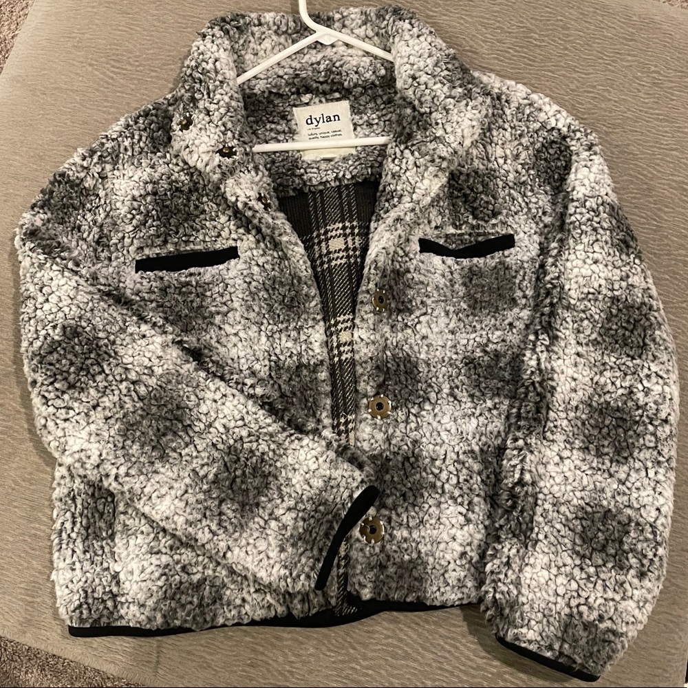 Dylan plaid Sherpa Jacket